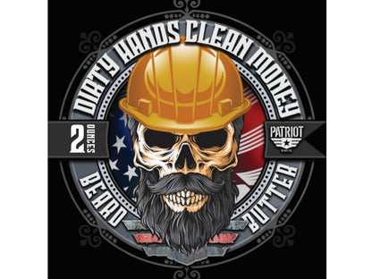 Dirty Hands Clean Money Beard Butter Leather and Oakmoss