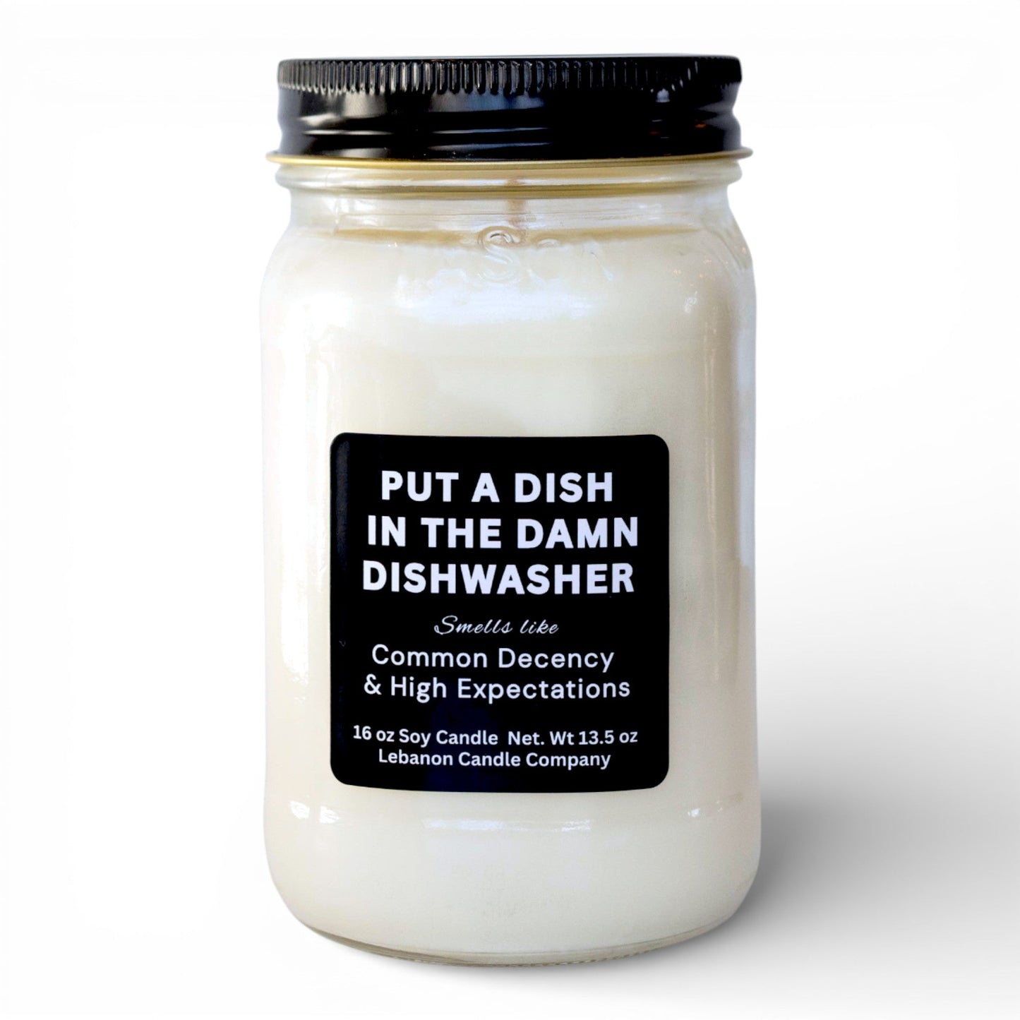 Put a Dish in the Damn Dishwasher Funny Candle