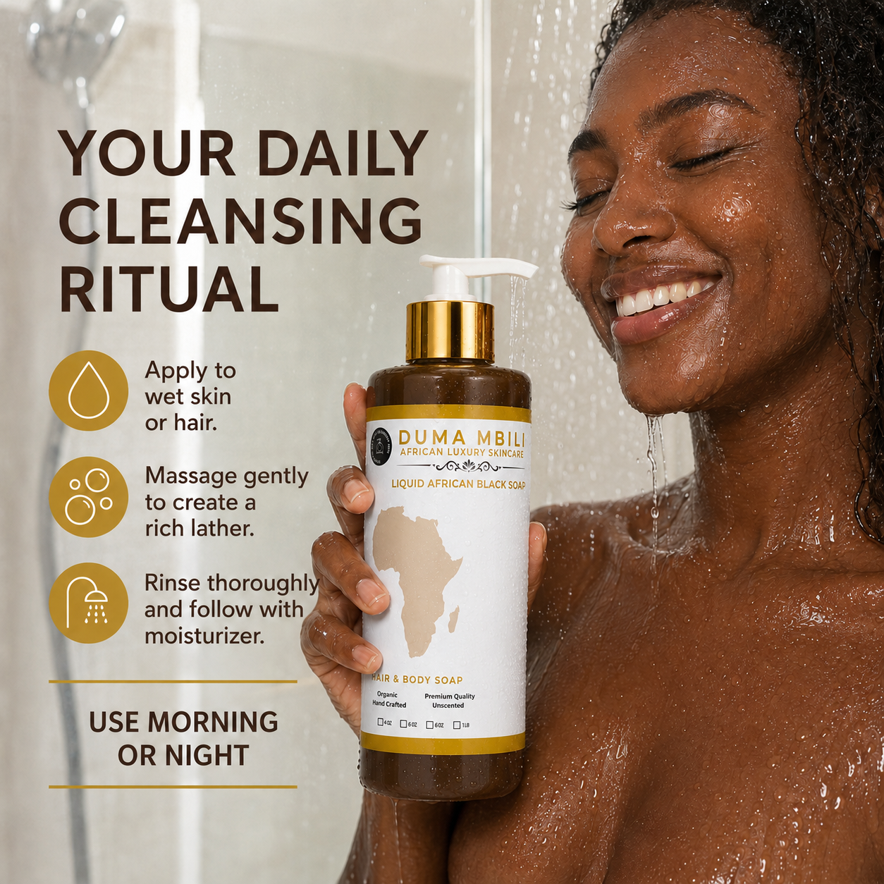 Duma Mbili Liquid African Black Soap