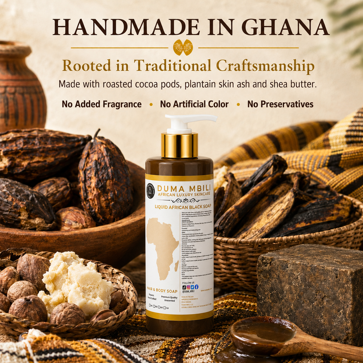 Duma Mbili Liquid African Black Soap
