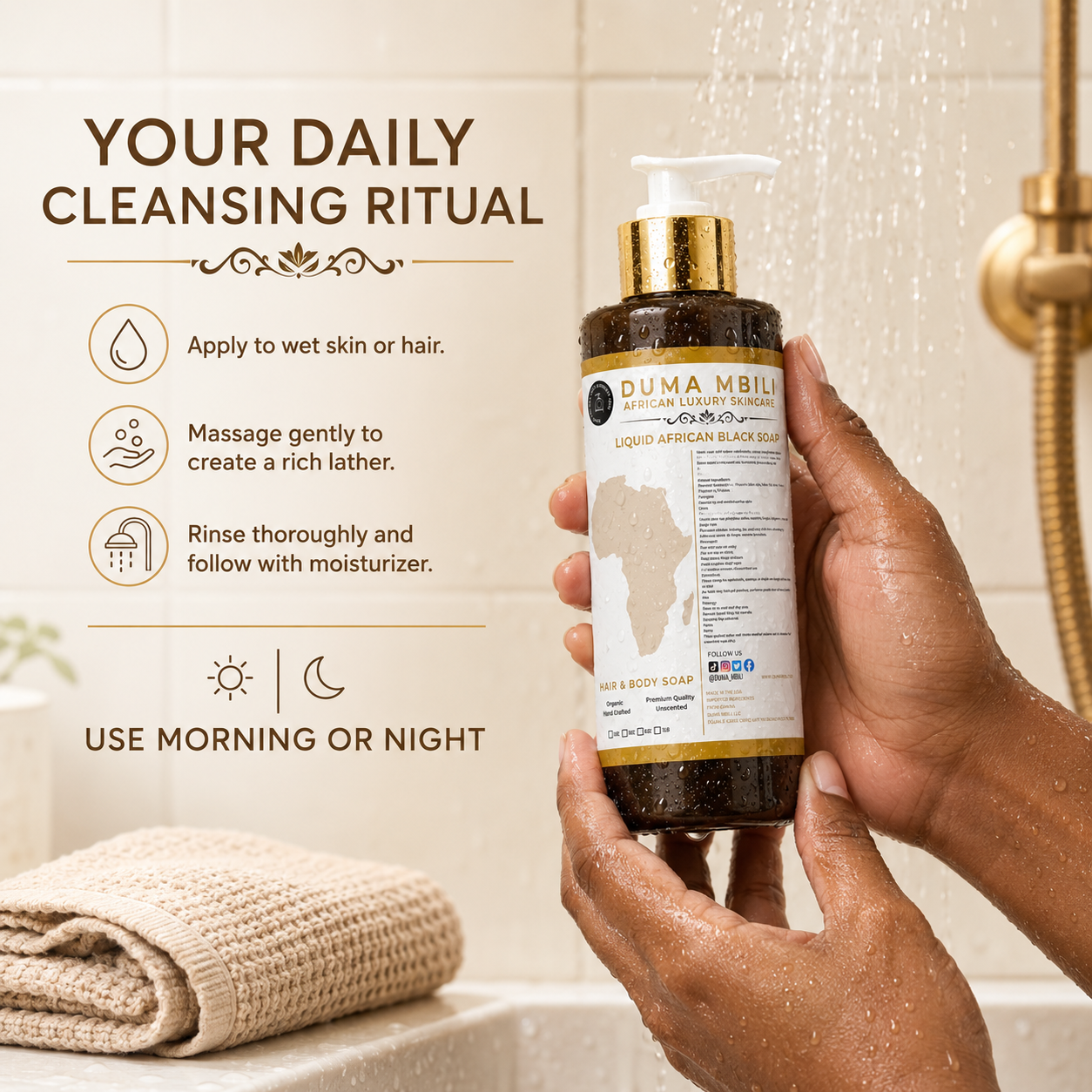 Duma Mbili Liquid African Black Soap