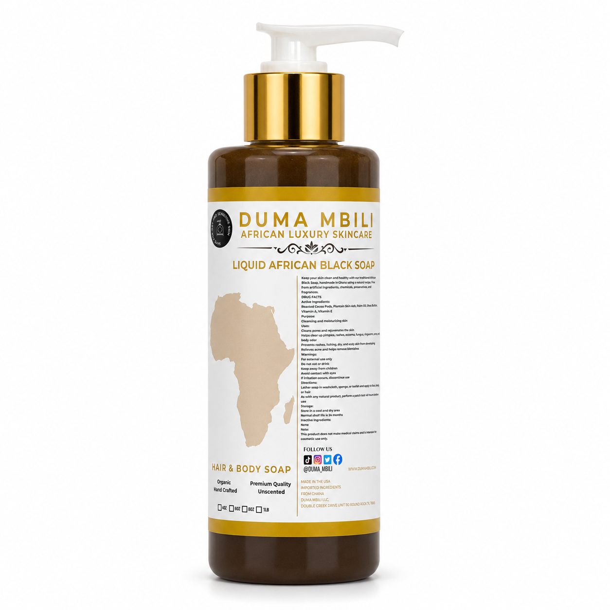 Duma Mbili Liquid African Black Soap