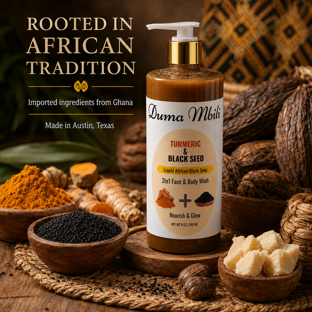 Turmeric & Black Seed African Black Soap