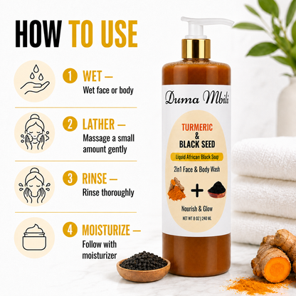 Turmeric & Black Seed African Black Soap