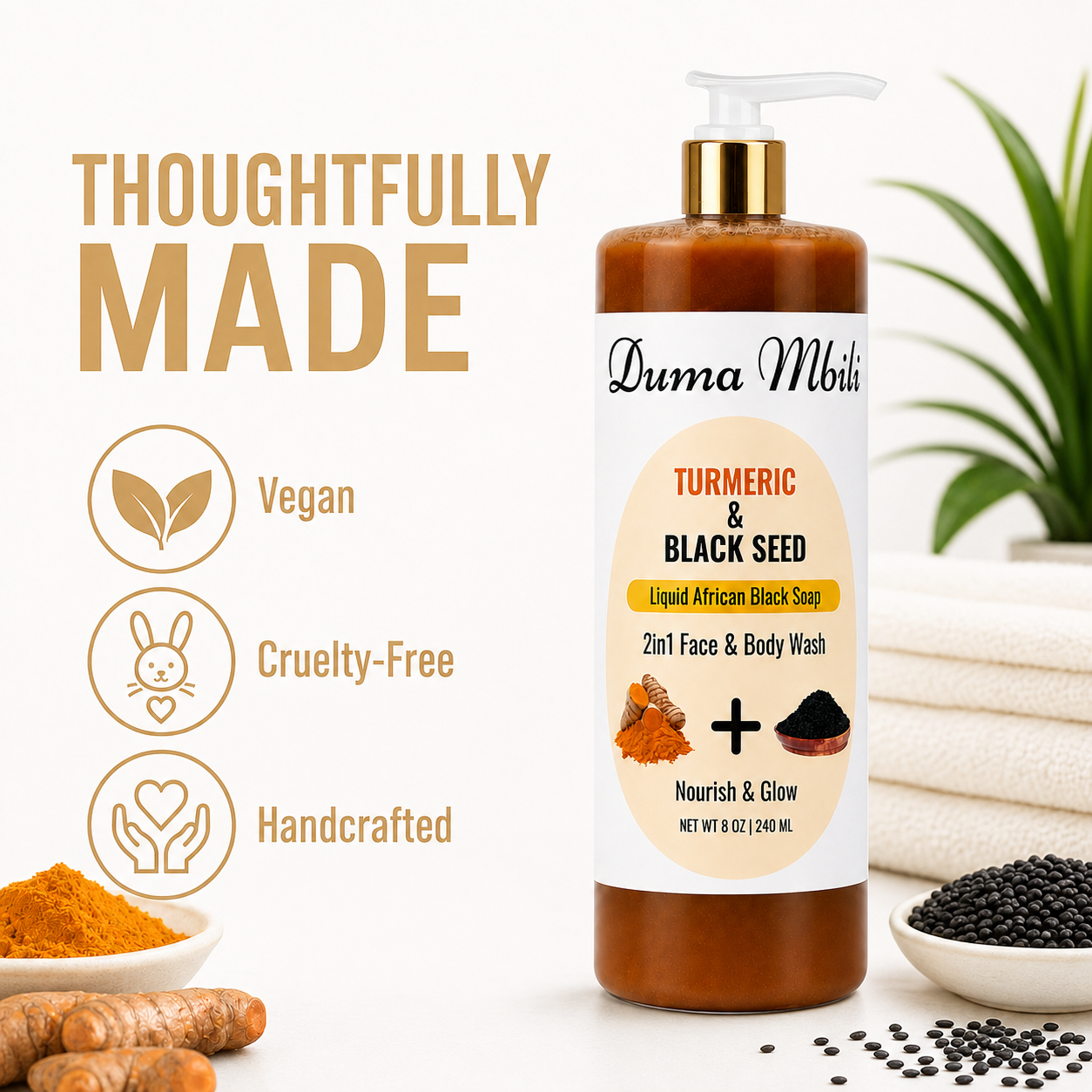 Turmeric & Black Seed African Black Soap
