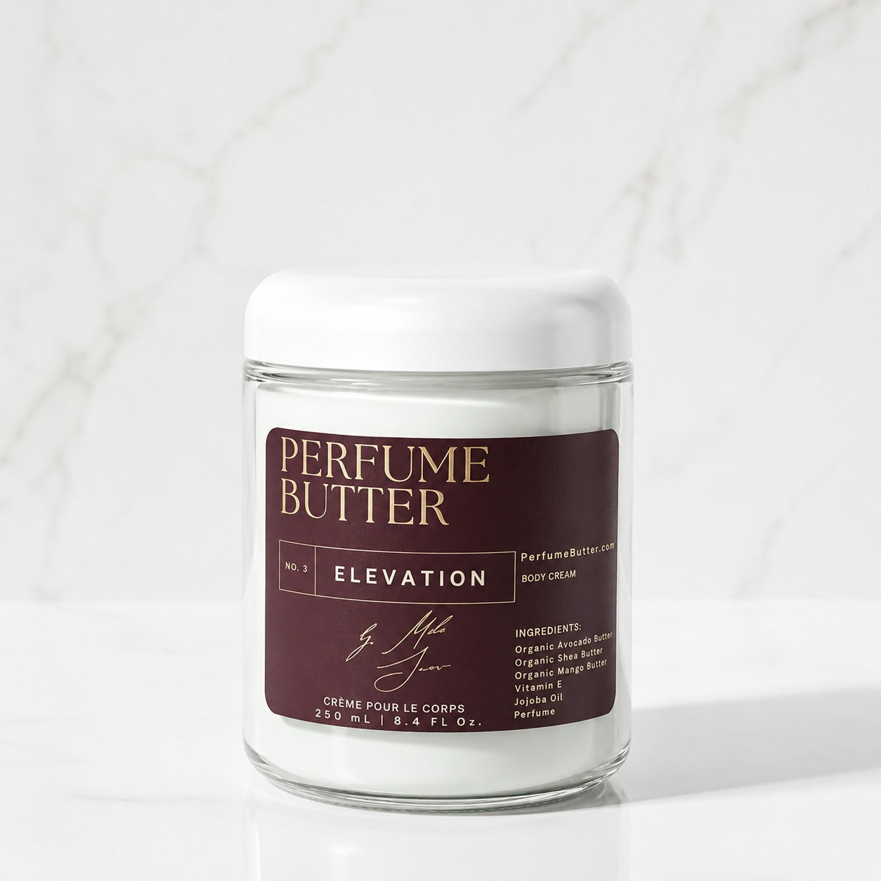 ELEVATION – The Luxury Body Butter Perfume | Floral Gardenia, Jasmine & Italian Mandarin Fragrance | Hydrating Skin Moisturizer | Sweet Elegant Long-Lasting Scent | Perfume Butter