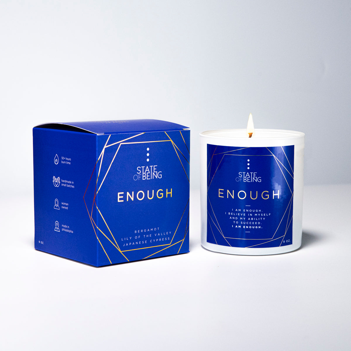 Enough Affirmation Candle | Bergamot & Hinoki