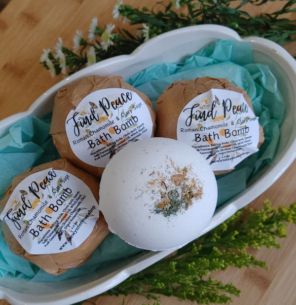Chamomile and Sage | Find Peace | Bath Bomb