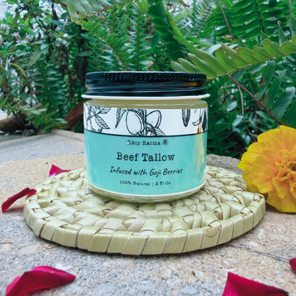 Goji Glow Tallow Balm | Grass-Fed Tallow Face Moisturizer with Goji Berry & Mulberry Extracts