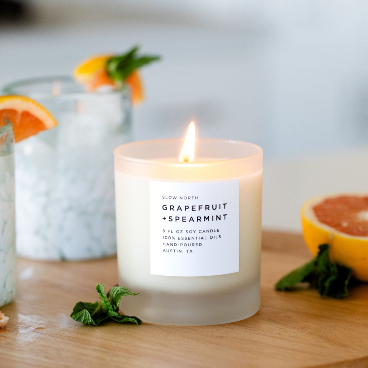 Grapefruit + Spearmint - Signature Candle