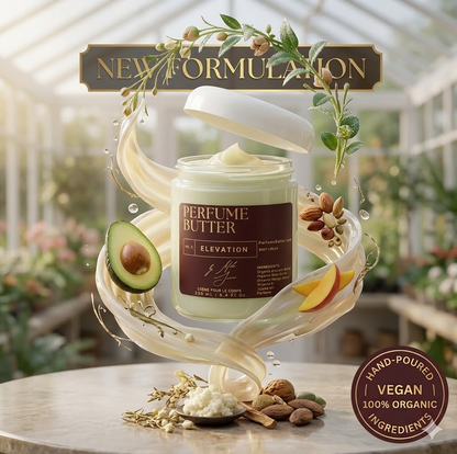 ELEVATION – The Luxury Body Butter Perfume | Floral Gardenia, Jasmine & Italian Mandarin Fragrance | Hydrating Skin Moisturizer | Sweet Elegant Long-Lasting Scent | Perfume Butter