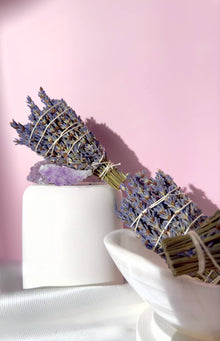 MINI LAVENDER Bundle - Cleanser - Smudge - Lavender Bunch