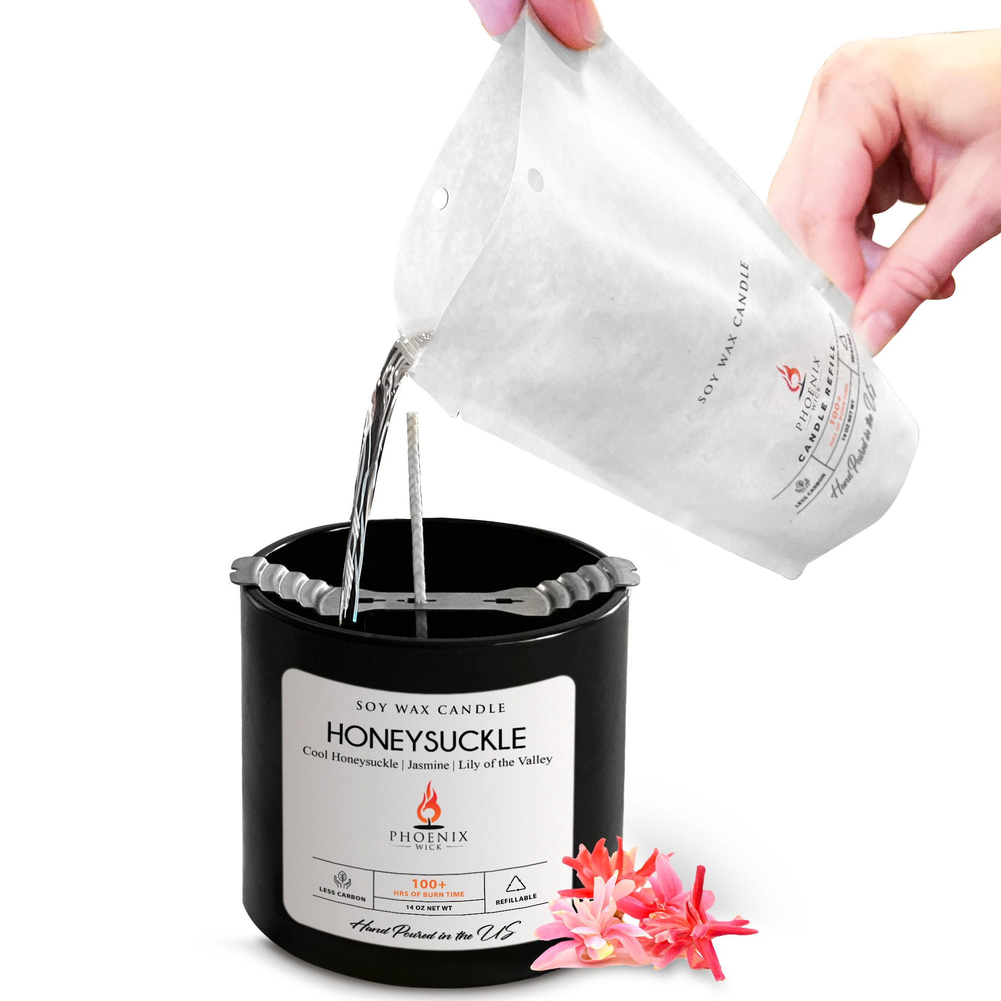 Honeysuckle - Candle-Making Kit + Jar