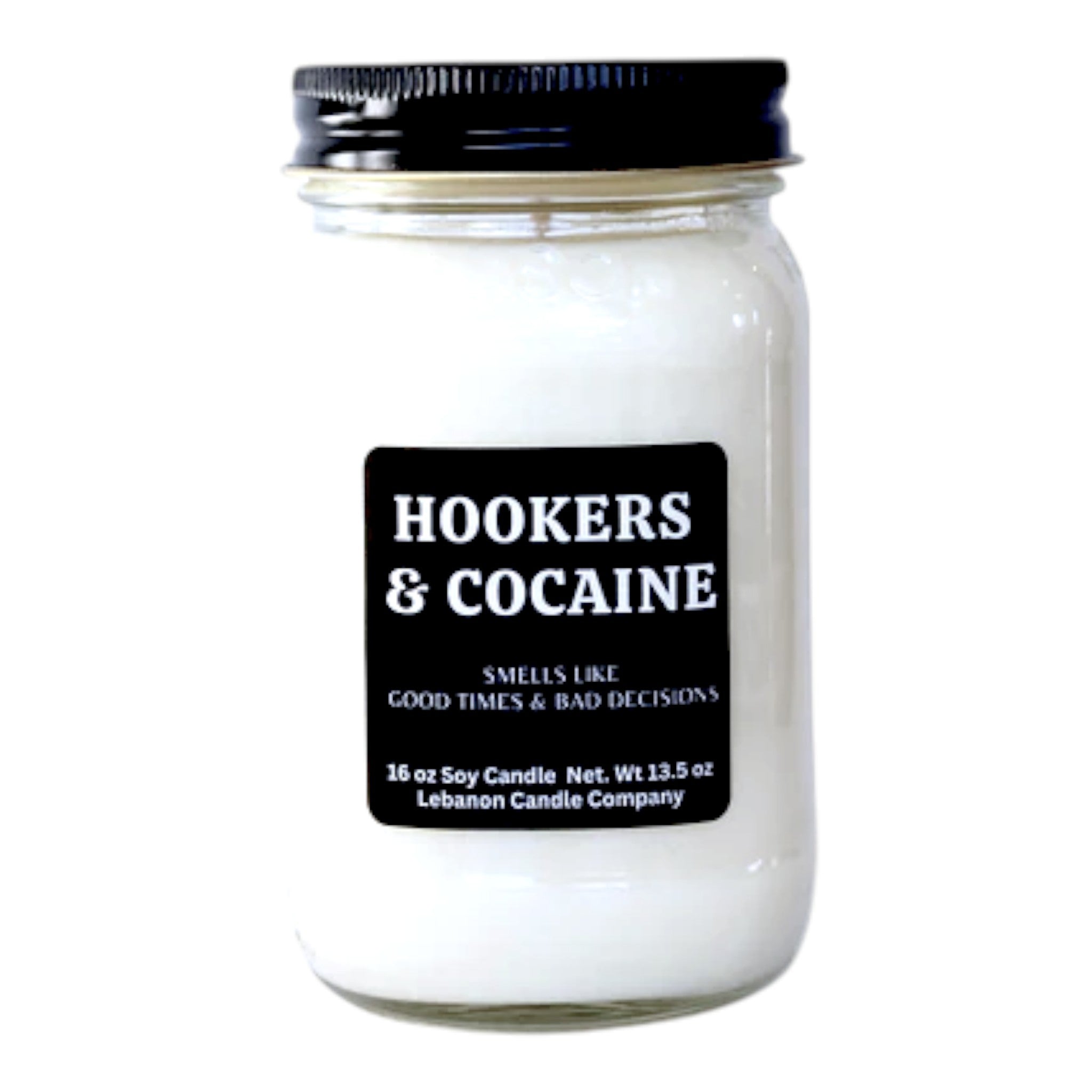 Hookers & Cocaine Funny Candle