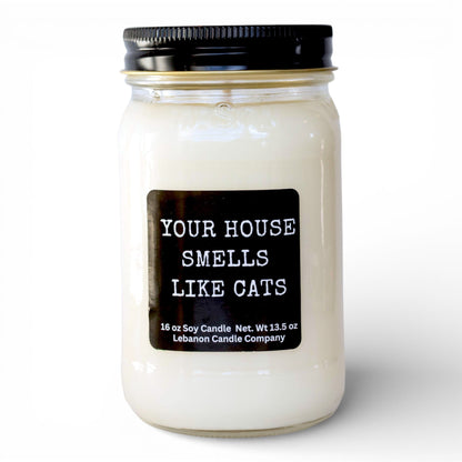 Your House Smells Like Cats Funny Candle