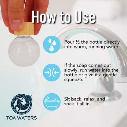 Tuscarora Creek Liquid Bath Bomb - Amber, Cedar, and Lemon