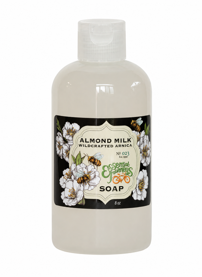ALMOND MILK with WILDCRAFTED ARNICA Liquid Hand & Body Soap 8 oz.