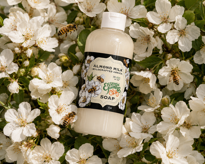 ALMOND MILK with WILDCRAFTED ARNICA Liquid Hand & Body Soap 8 oz.