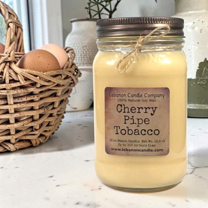 Cherry Pipe Tobacco Candle