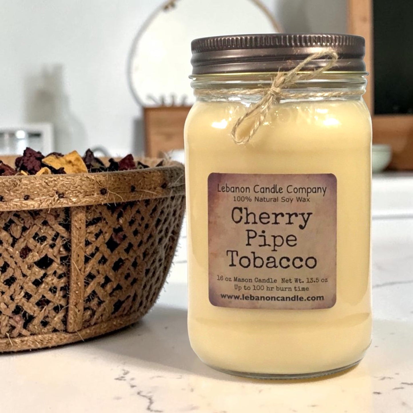 Cherry Pipe Tobacco Candle