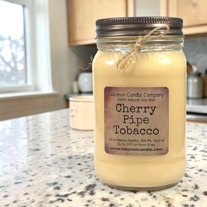 Cherry Pipe Tobacco Candle