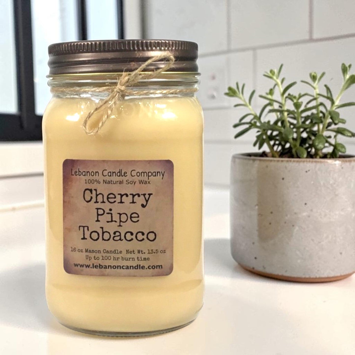 Cherry Pipe Tobacco Candle
