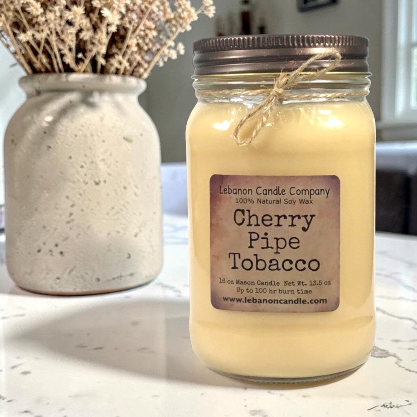Cherry Pipe Tobacco Candle