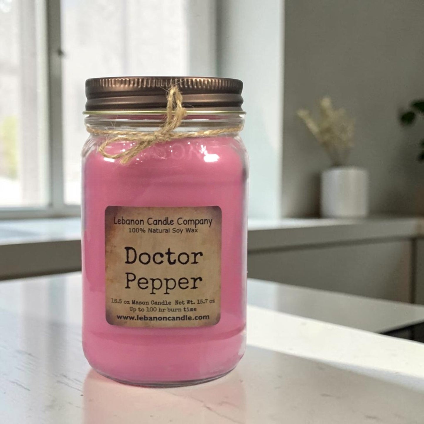 Doctor Pepper Candle