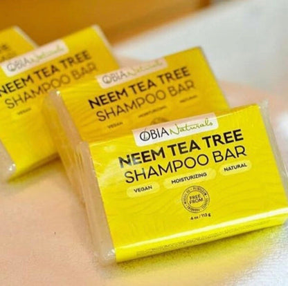 Neem Tea Tree Shampoo Bar — Clarifying Shampoo for Dry Scalp
