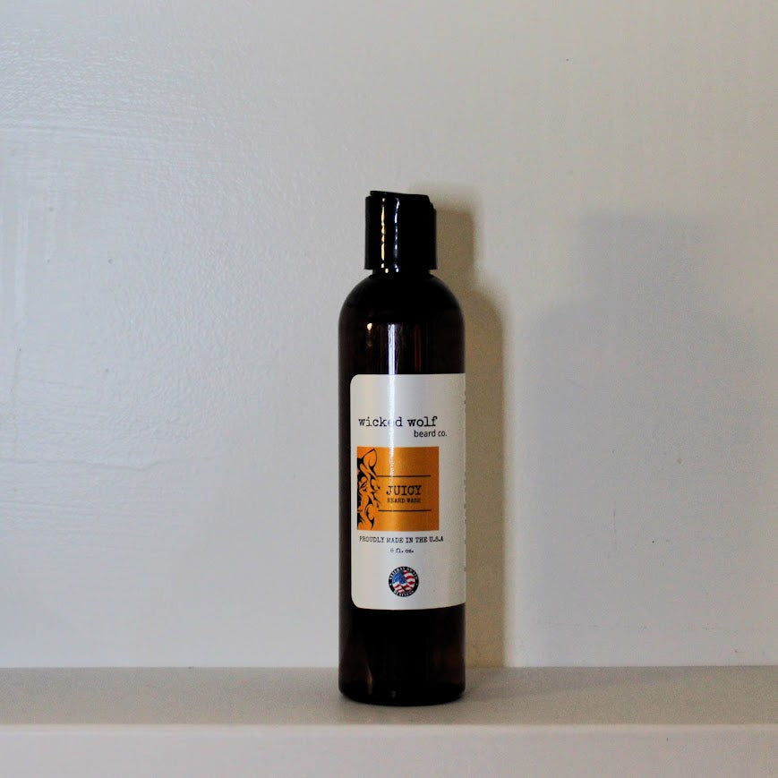 Wicked Wolf Juicy Beard Wash | Deep Cleaning Beard Wash with Fresh Citrus