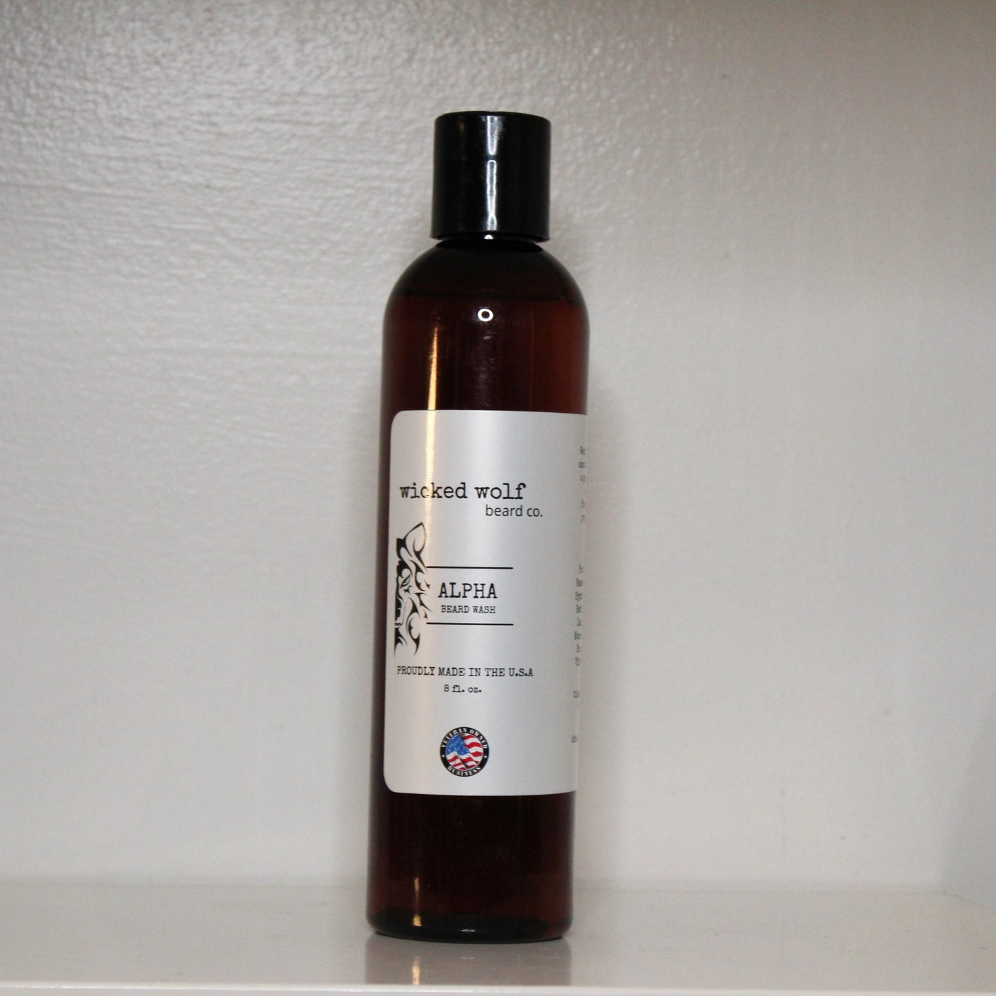 Wicked Wolf Alpha Beard Wash | Deep Cleaning Beard Wash with Tobacco & Vanilla