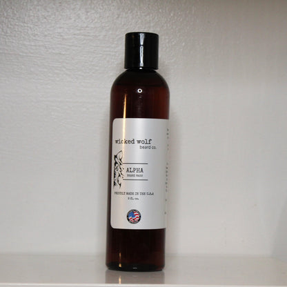 Wicked Wolf Alpha Beard Wash | Deep Cleaning Beard Wash with Tobacco & Vanilla