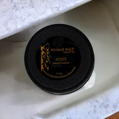 Wicked Wolf Juicy Beard Butter | Deep Conditioning Beard Butter with Fresh Citrus