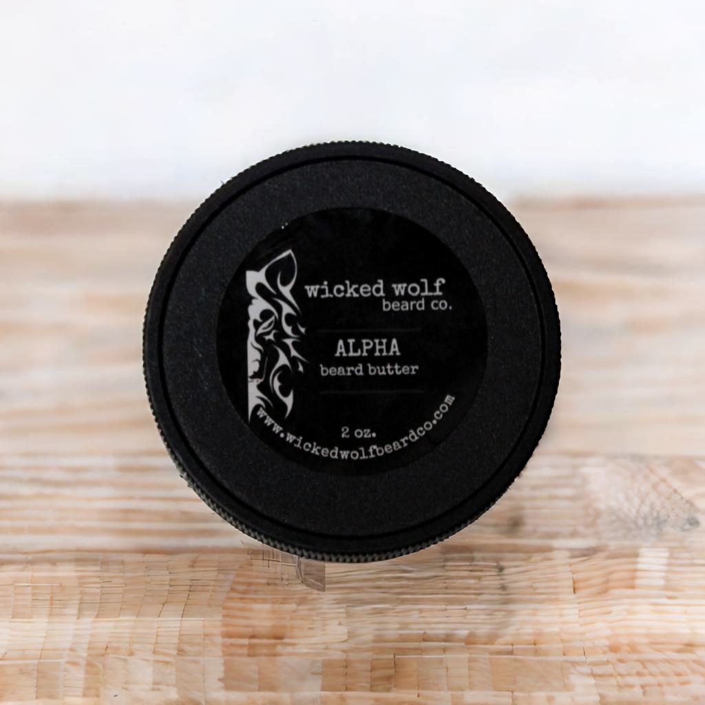 Wicked Wolf Alpha Beard Butter | Deep Conditioning Beard Butter with Tobacco & Vanilla