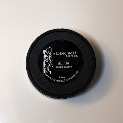 Wicked Wolf Alpha Beard Butter | Deep Conditioning Beard Butter with Tobacco & Vanilla