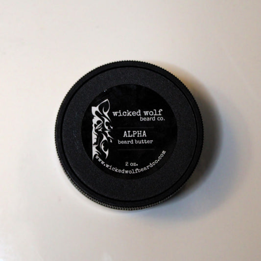 Wicked Wolf Alpha Beard Butter | Deep Conditioning Beard Butter with Tobacco & Vanilla
