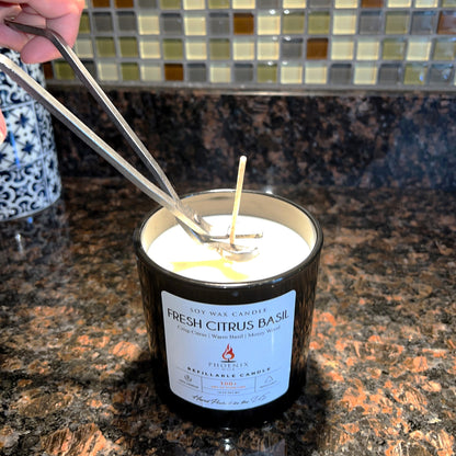 Fresh Citrus Basil - Candle-Making Kit + Jar