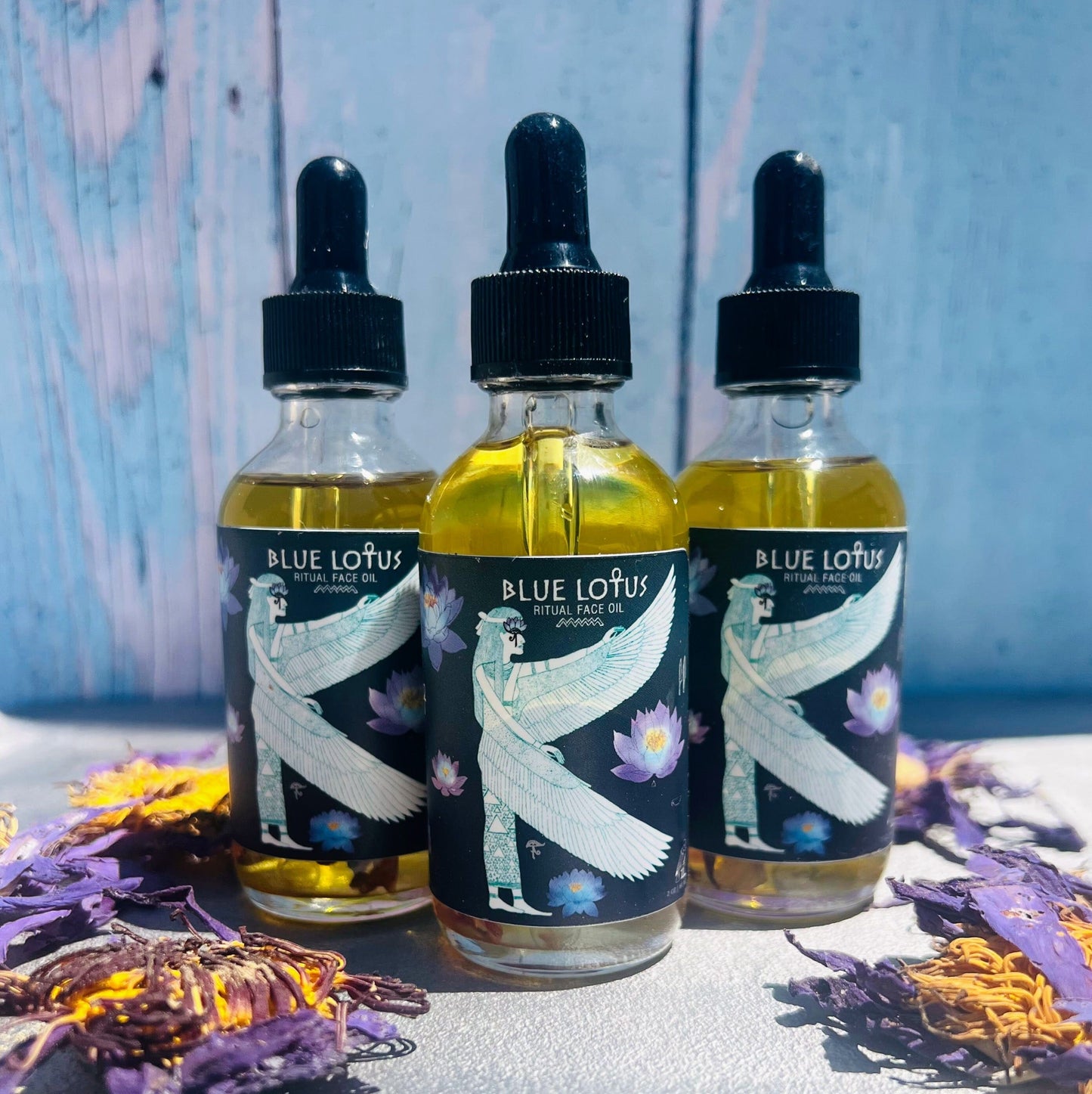 Blue Lotus Ritual Face Oil | Sacred Egyptian Elixir for Glow & Spiritual Awakening 🩵🌿