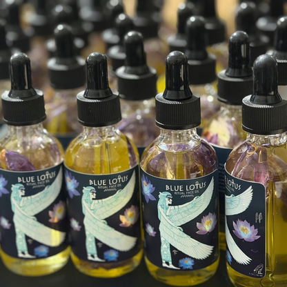 Blue Lotus Ritual Face Oil | Sacred Egyptian Elixir for Glow & Spiritual Awakening 🩵🌿