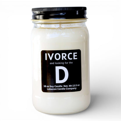 Looking For The D Funny Divorce Candle