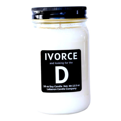 Looking For The D Funny Divorce Candle