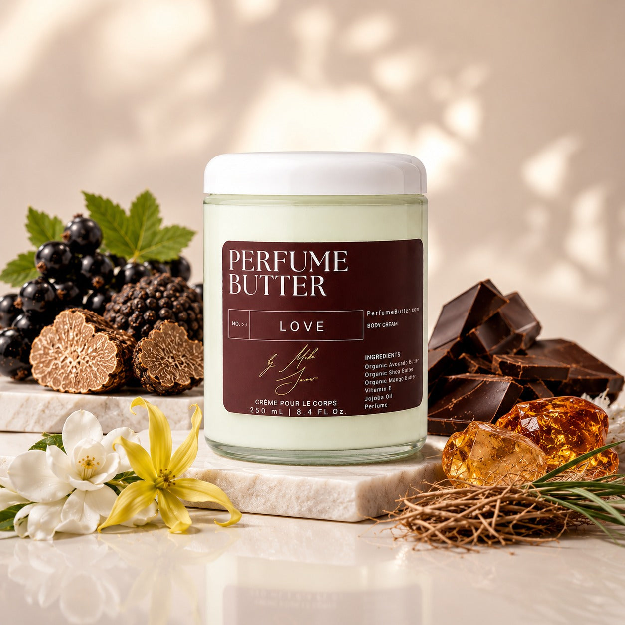 LOVE – The Luxury Body Butter Perfume | Seductive Sweet Floral & Warm Chocolate Scent | Elegant Fragrance for Women & Men