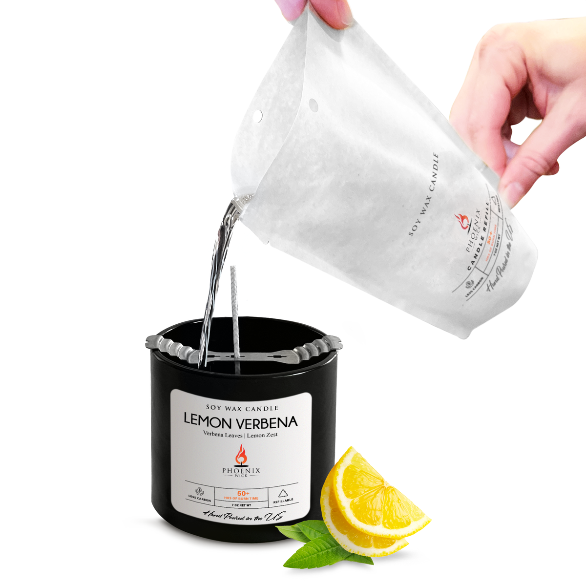 Lemon Verbena - Candle-Making Kit + Jar
