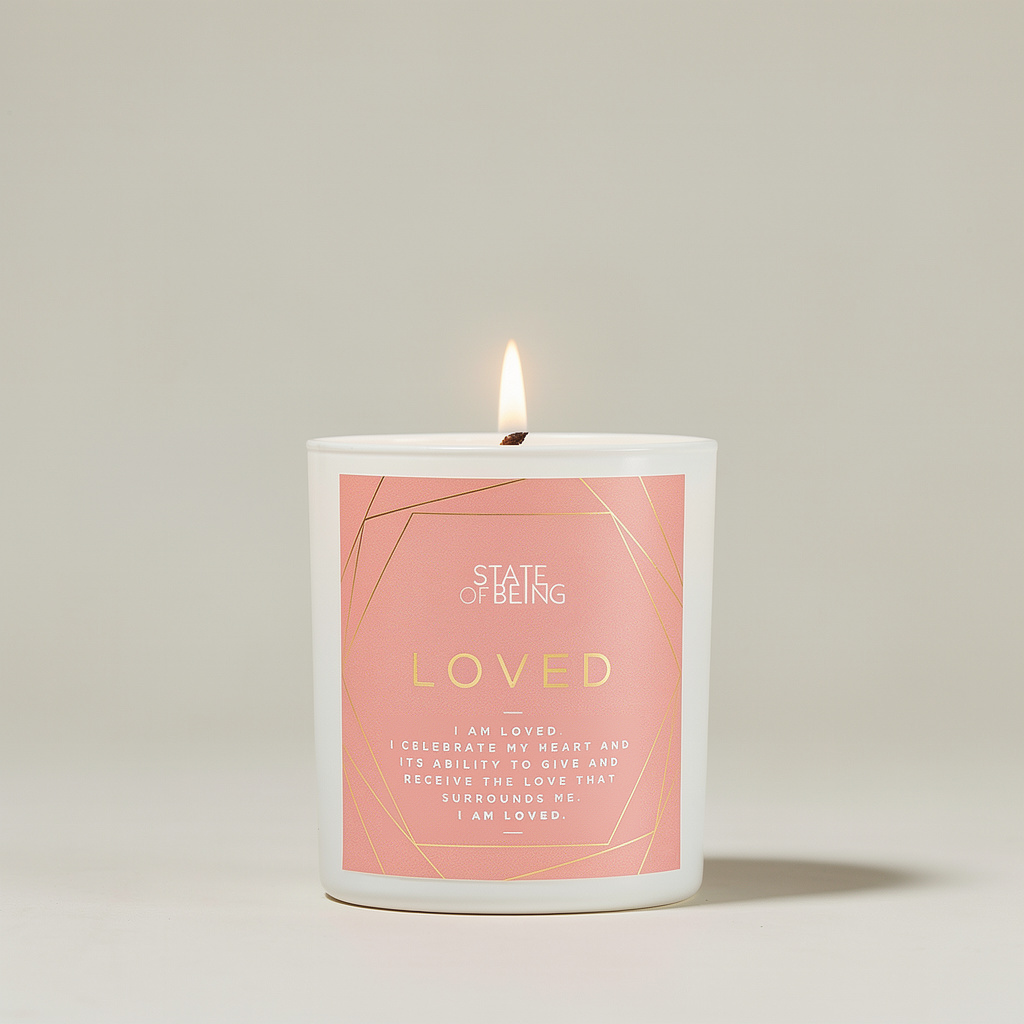 Loved Affirmation Candle | Vanilla & Raspberry