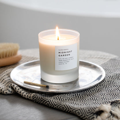Midnight Garden - Signature Soy Candle – Lavender, Rosemary & Geranium