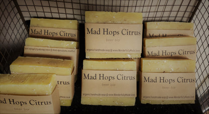 Mad Hops Citrus Luxury Soap Bar | Hops Beer Bar | Gift | Organic Shea Butter | Hand Wash Soap | Vegan | All Natural