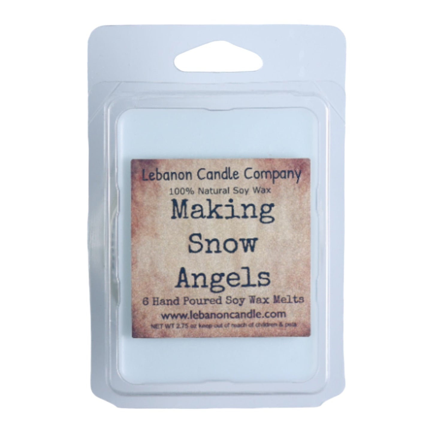 Making Snow Angels Wax Melt