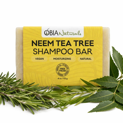 Neem Tea Tree Shampoo Bar — Clarifying Shampoo for Dry Scalp