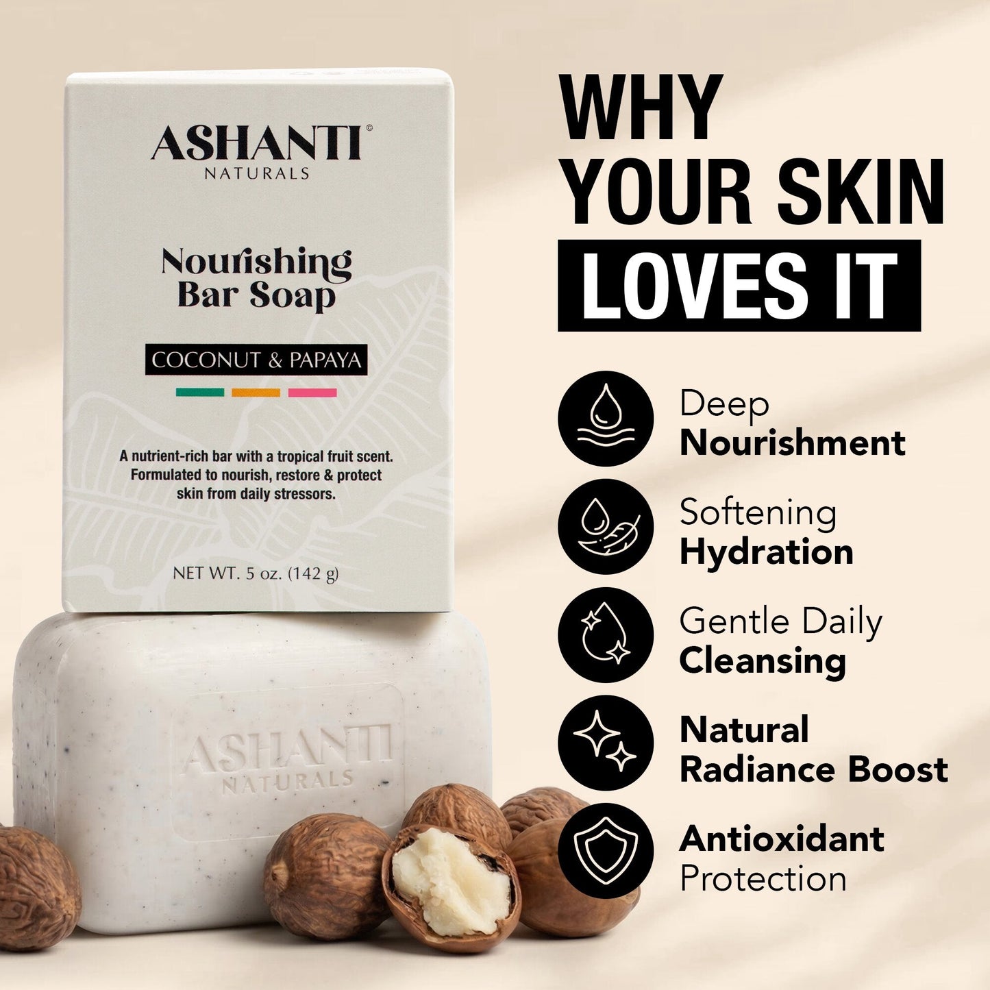 Nourishing Coconut & Papaya Soap Bar