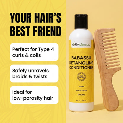 Babassu Detangling Conditioner — Slip Detangler for Curls